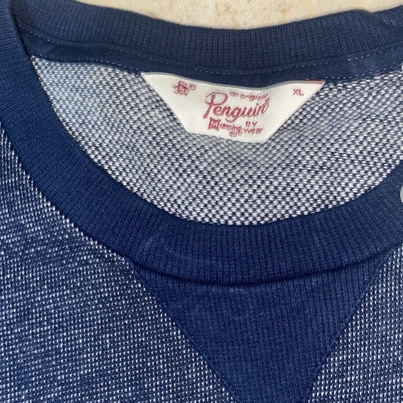 ORIGINAL PENGUIN Jacquard Navy Sweater